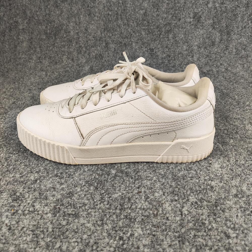 Puma Shoes Womens Size 9.5 Beige Low Top Platform Casual Sneakers 370325-02